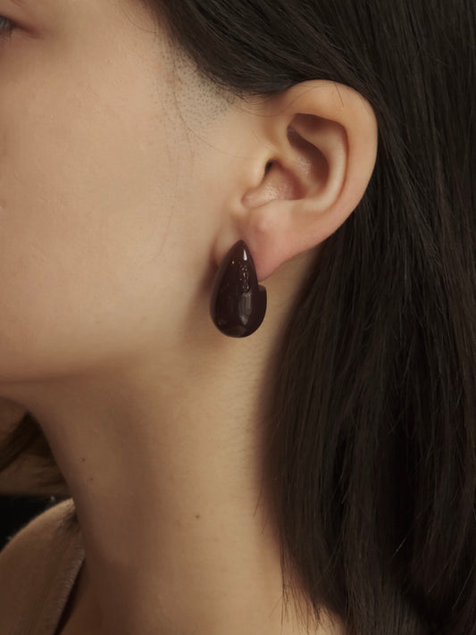 PLUM-WINE EARRINGS