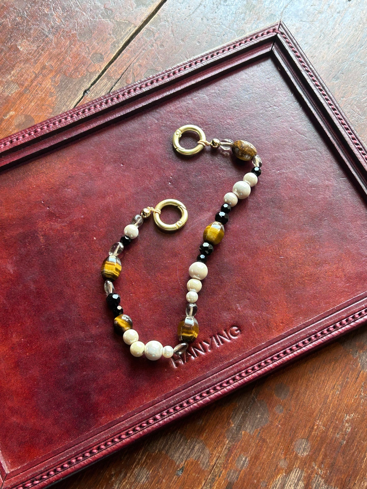 CRYSTAL BEADED PHONE CHARM