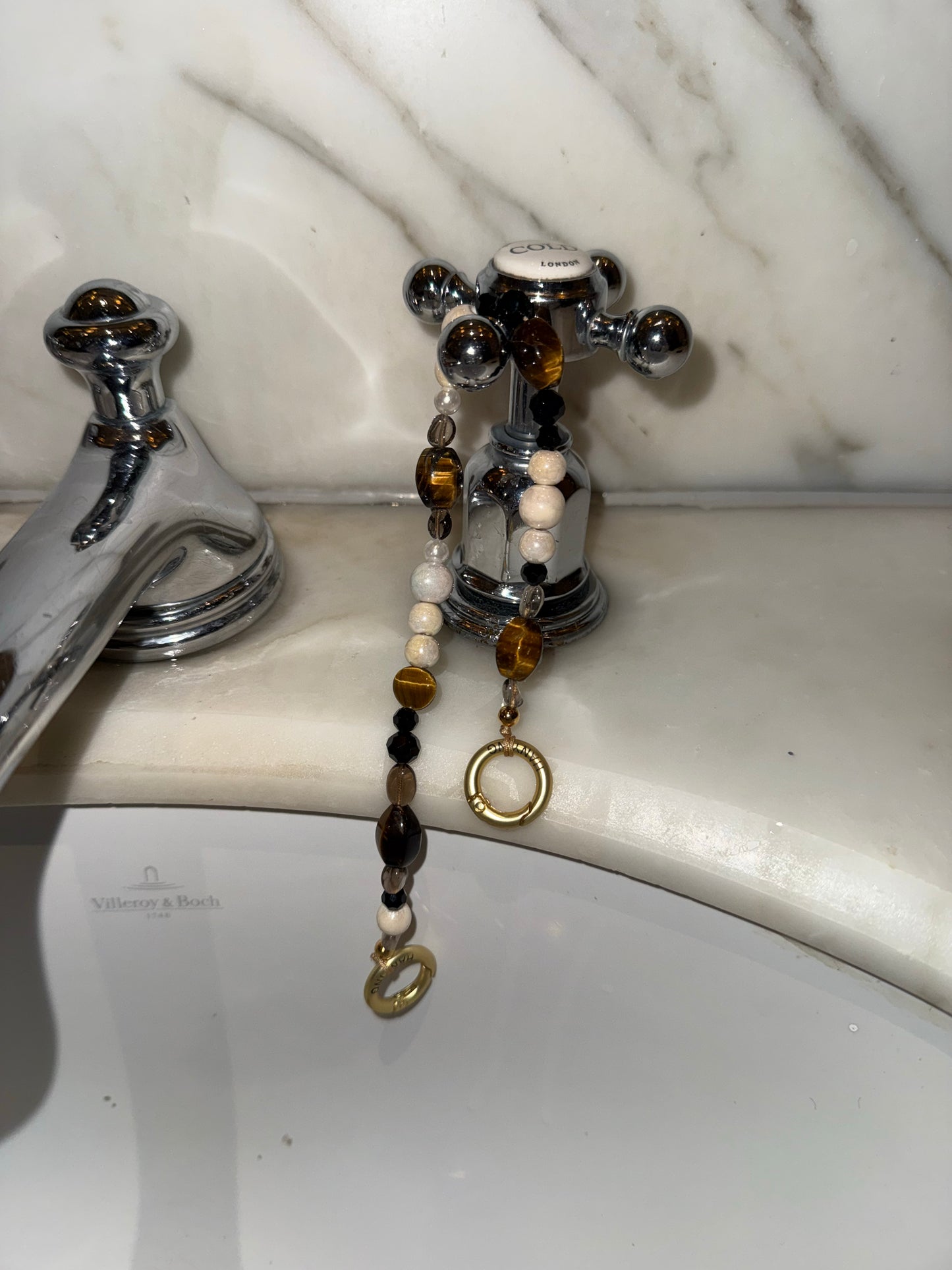 CRYSTAL BEADED PHONE CHARM