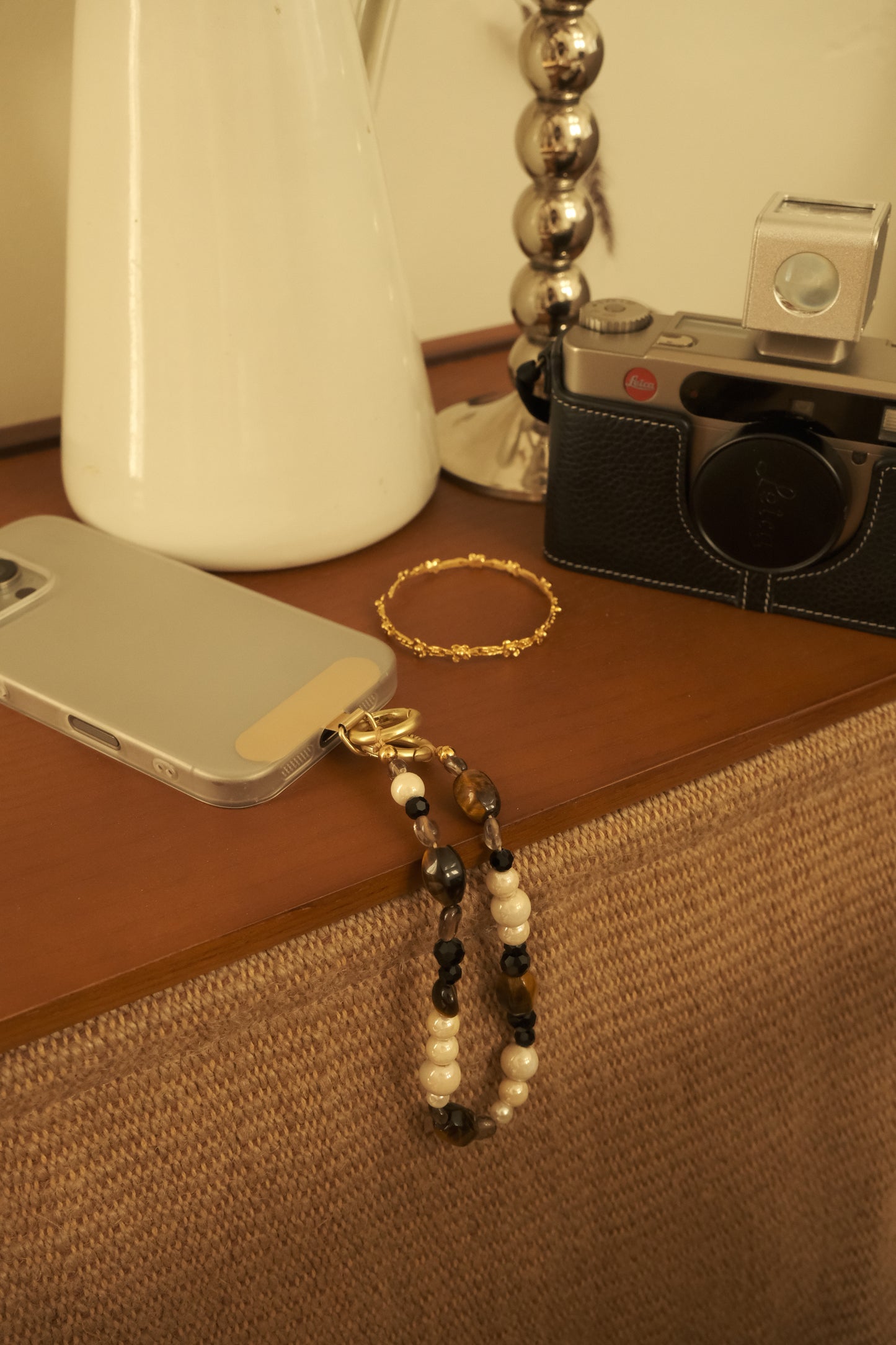 CRYSTAL BEADED PHONE CHARM