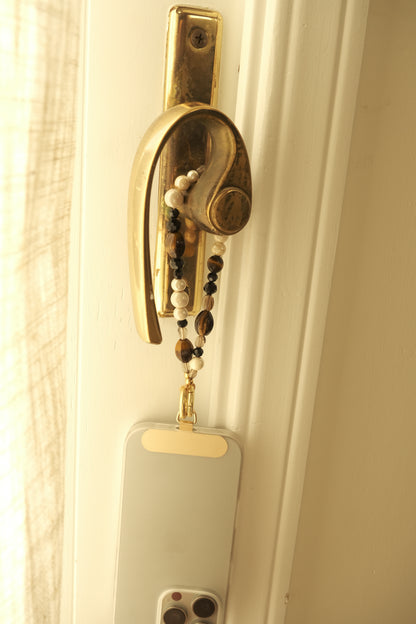 CRYSTAL BEADED PHONE CHARM