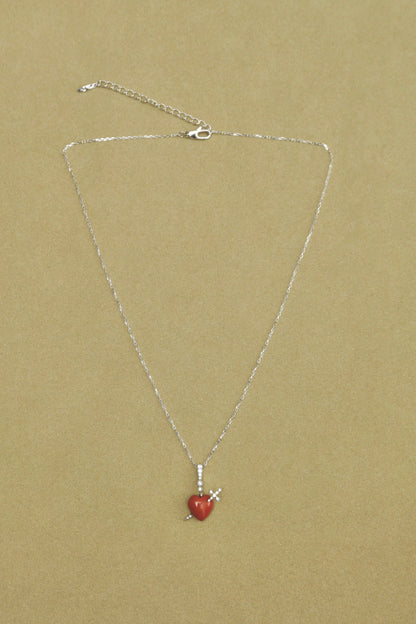 BRAVE HEART RED JASPER NECKLACE