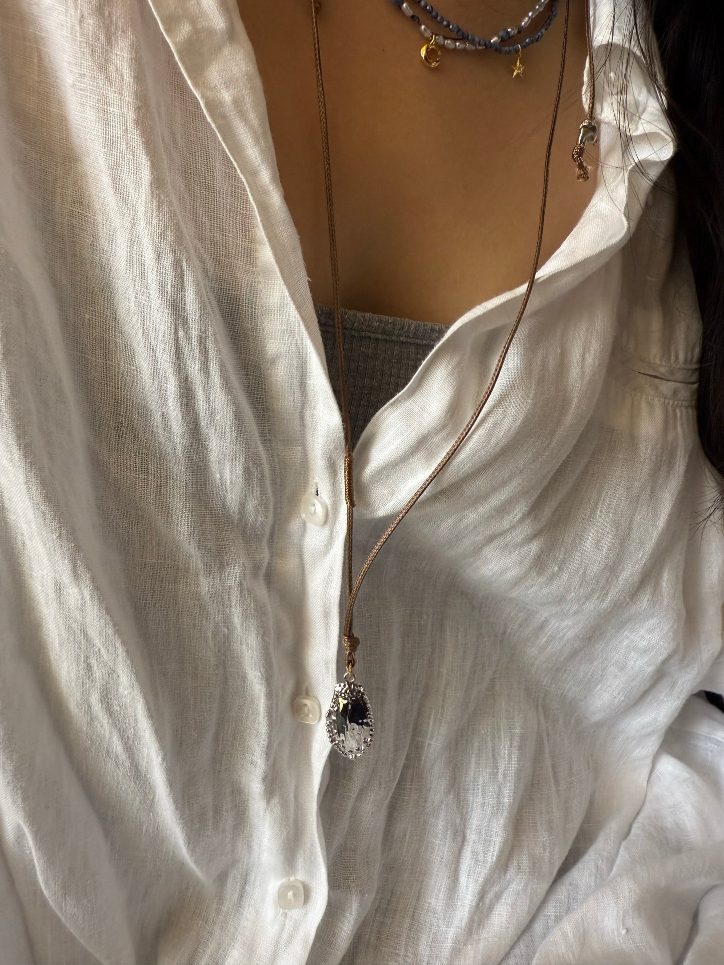 PALM BRAIDED NECKLACE