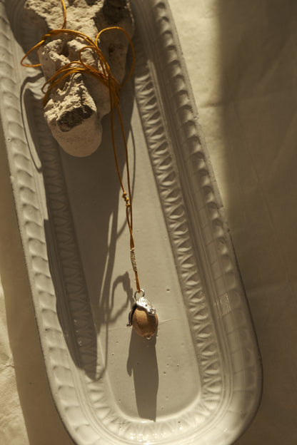 VIOLET PICTURE JASPER BRAIDED CORD NECKLACE