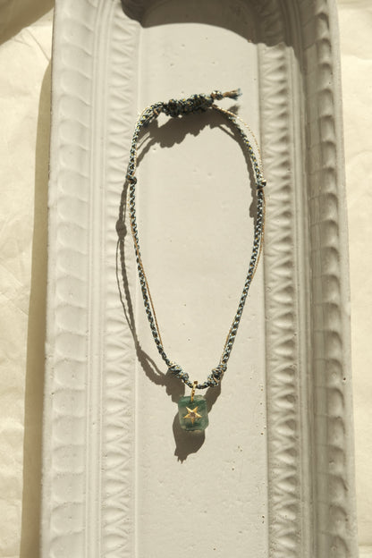 MOSS AGATE STAR BRACELET