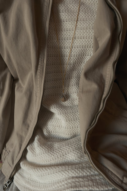 VIOLET PICTURE JASPER BRAIDED CORD NECKLACE