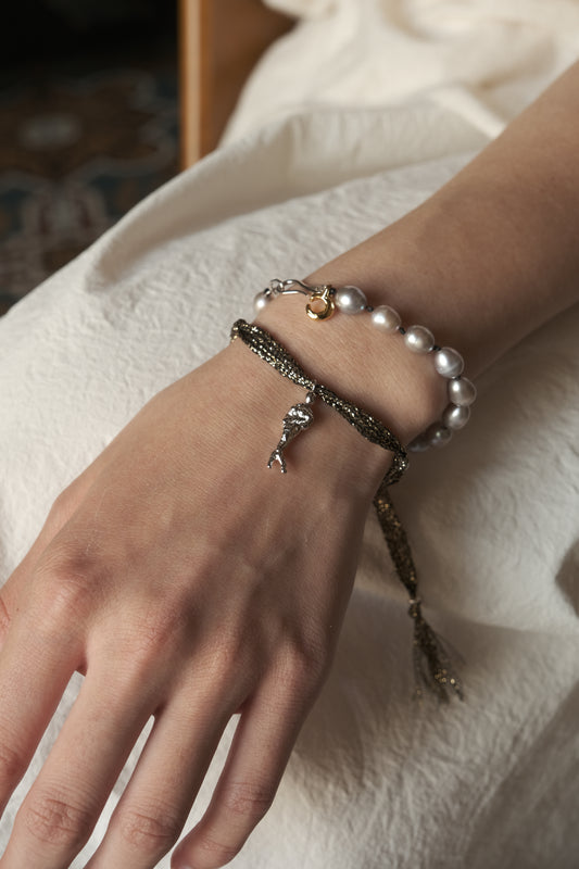 MOON GREY PEARL BRACELET