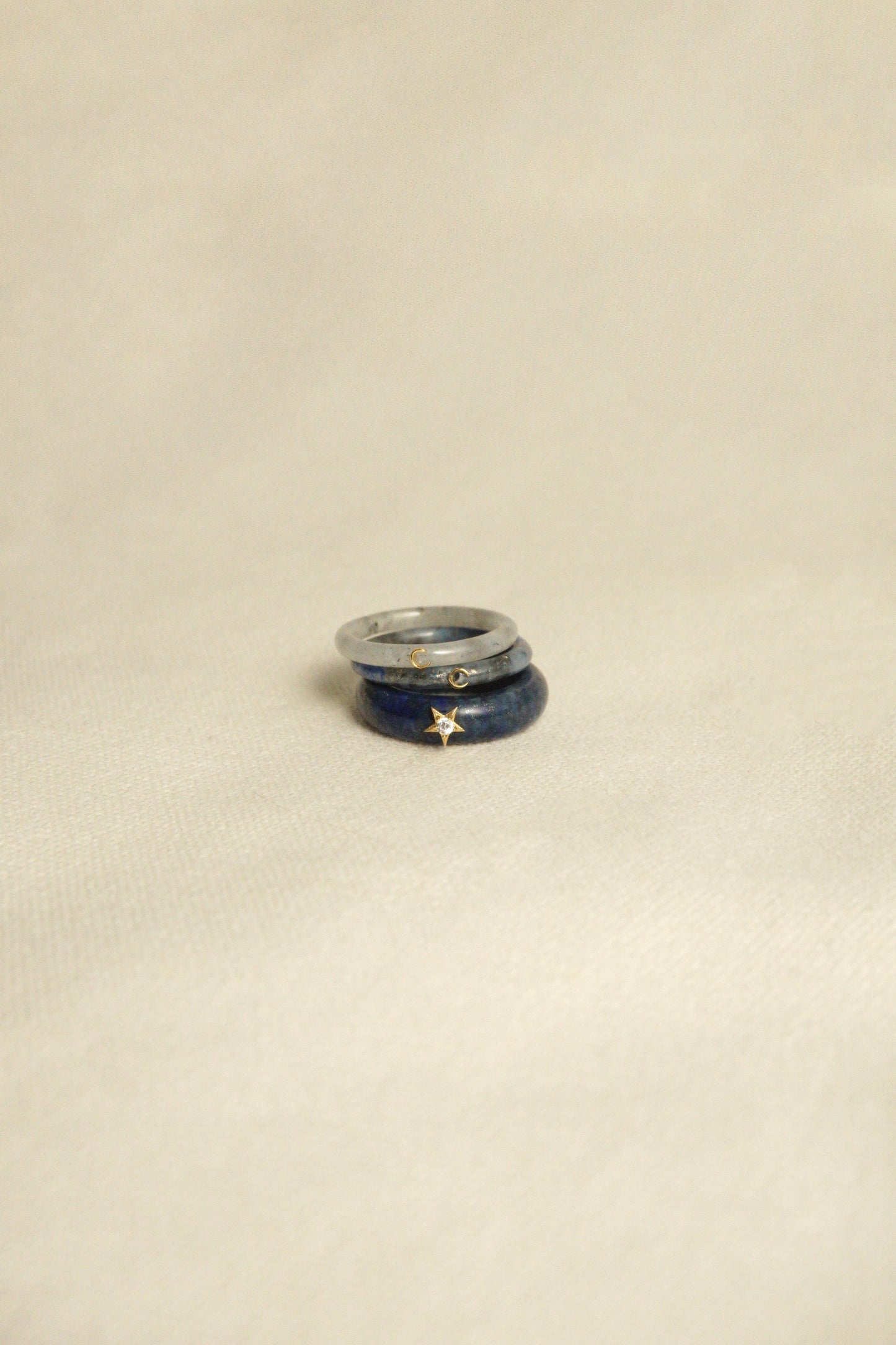 LAPIS LAZULI STAR RING