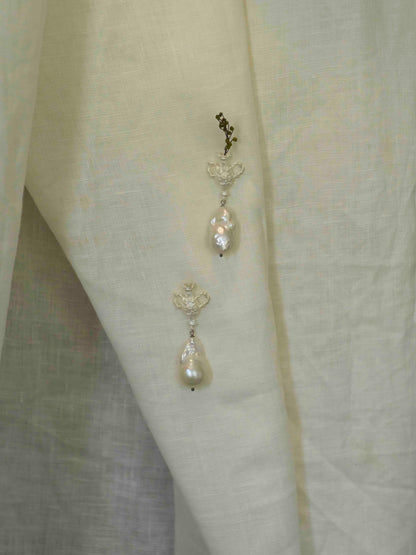 VASE & PEARL TALISMAN EARRINGS