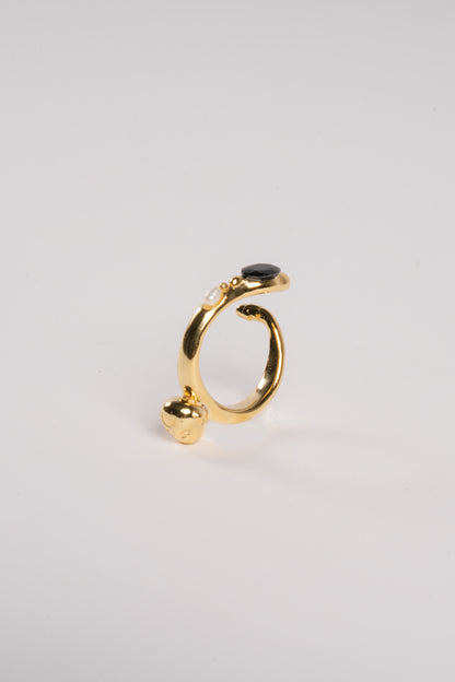 ADJUSTABLE RING WITH DOLL'S FACE