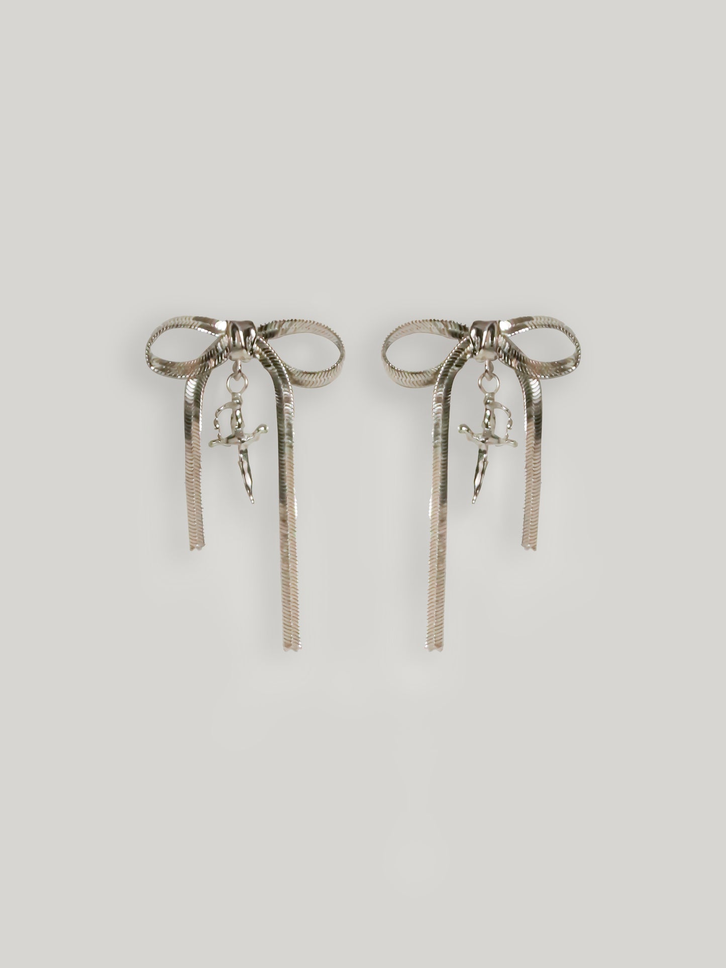 BOWKNOT & SWORD EARRINGS