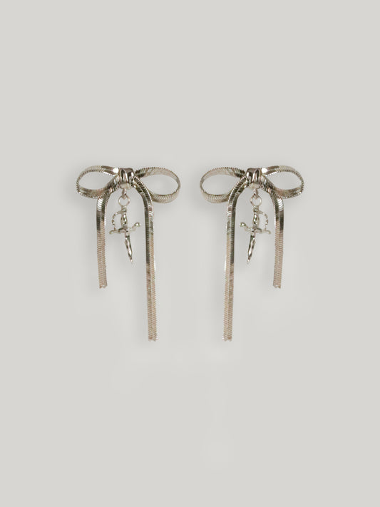 BOWKNOT & SWORD EARRINGS