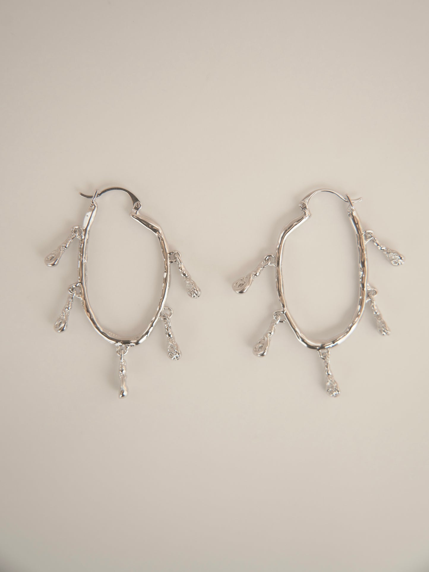 HANYING X YINGPEI BRANCH HOOPS (SILVER)