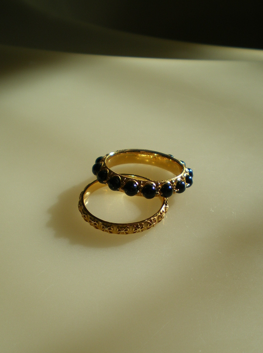 DEWDROP RING (BLACK)