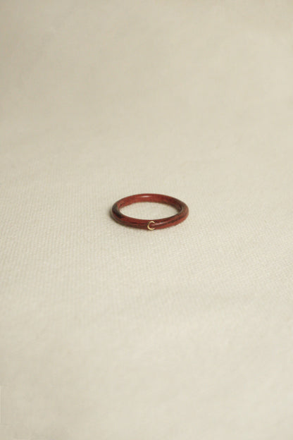 RED JASPER MOON RING